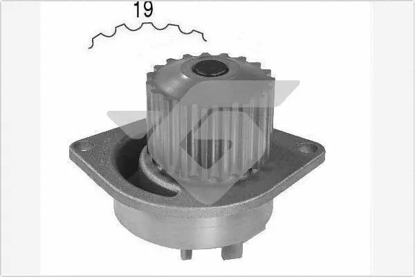 Pompe à eau, refroidissement du moteur HUTCHINSON WP37