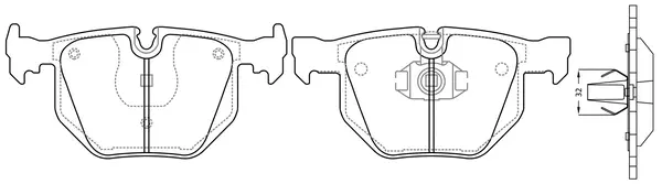 Kit de plaquettes de frein, frein à disque FIT FP2255