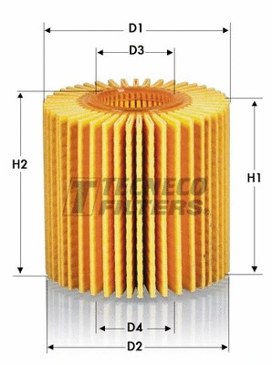 Filtre à huile TECNECO FILTERS OL010658E