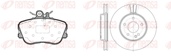 Kit de freins, frein à disques REMSA 8445.02