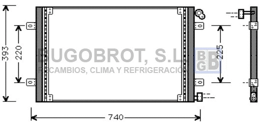 Condenseur, climatisation BUGOBROT 62-RT5234