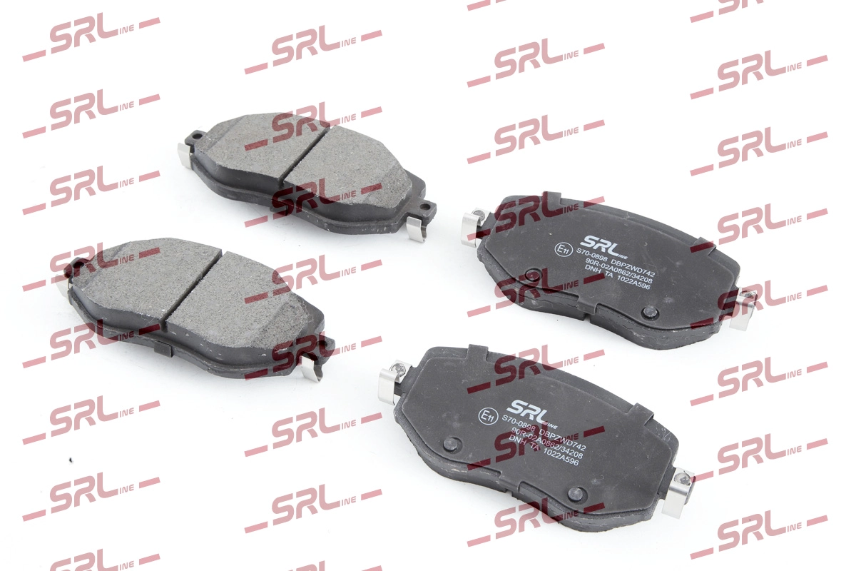 Kit de plaquettes de frein, frein à disque SRLine S70-0898