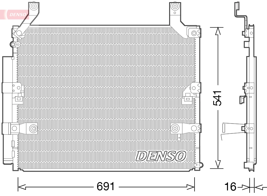 Condenseur, climatisation DENSO DCN50032