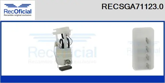 unité d'alimentation de carburant RECOFICIAL RECSGA71123.0