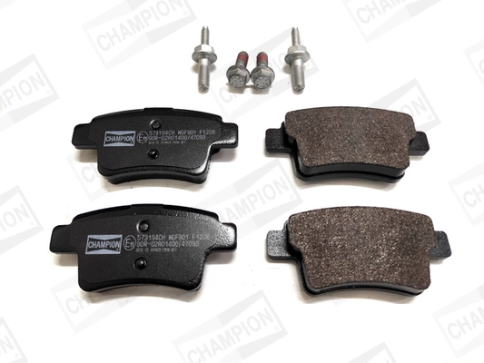 Kit de plaquettes de frein, frein à disque CHAMPION 573194CH
