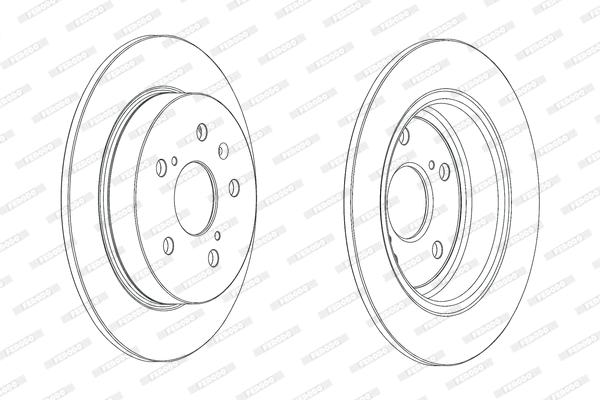 Disque de frein FERODO DDF2075C