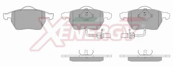 Kit de plaquettes de frein, frein à disque AP XENERGY X40492