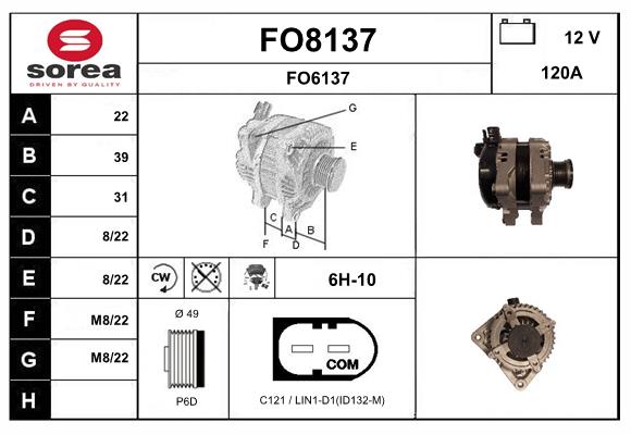 Alternateur SNRA FO8137