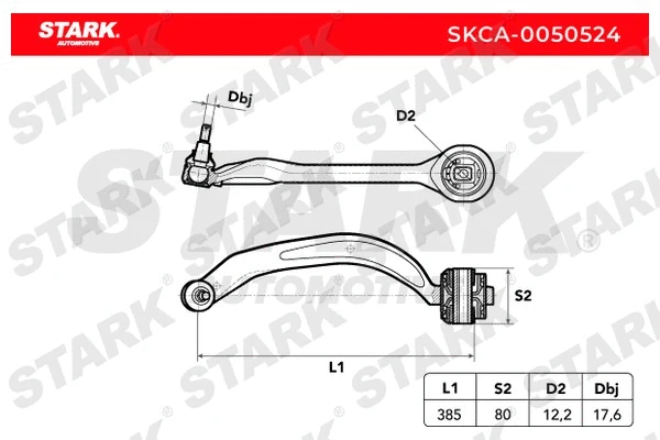 Bras de liaison, suspension de roue Stark SKCA-0050524