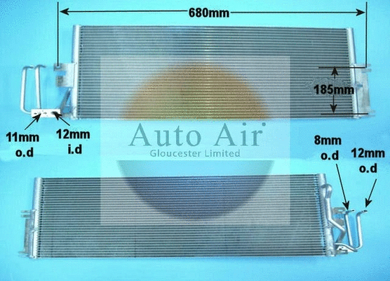 Condenseur, climatisation AUTO AIR GLOUCESTER 16-1007