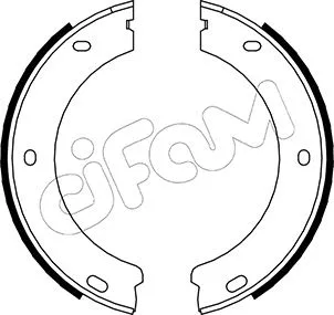 Jeu de mâchoires de frein, frein de stationnement CIFAM 153-325