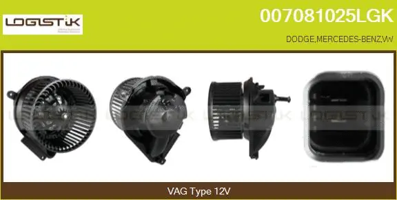 Pulseur d'air habitacle LGK 007081025LGK
