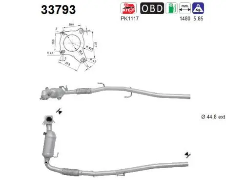 Catalyseur AS 33793