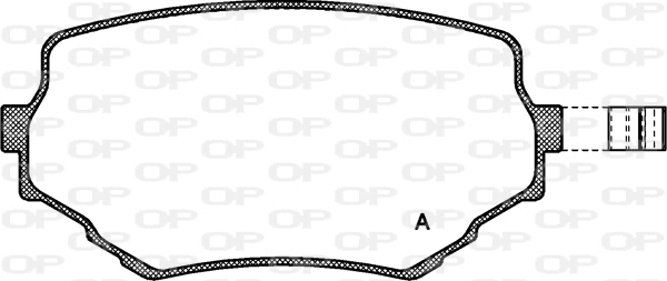 Kit de plaquettes de frein, frein à disque OPEN PARTS BPA0594.02
