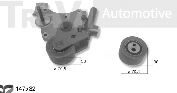 Kit de courroie crantée TREVI AUTOMOTIVE KD1192