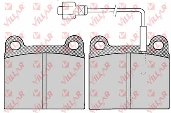 Kit de plaquettes de frein, frein à disque VILLAR 626.0155