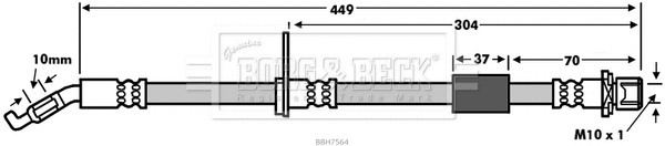 Flexible de frein BORG & BECK BBH7564