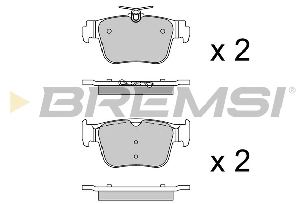 Kit de plaquettes de frein, frein à disque BREMSI BP3925