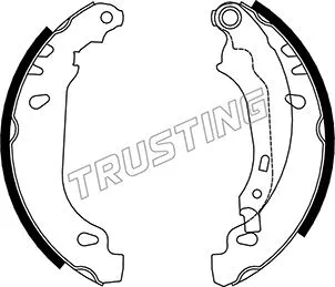 Jeu de mâchoires de frein TRUSTING 079.191