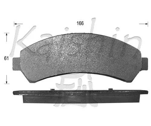 Kit de plaquettes de frein, frein à disque KAISHIN FK10023