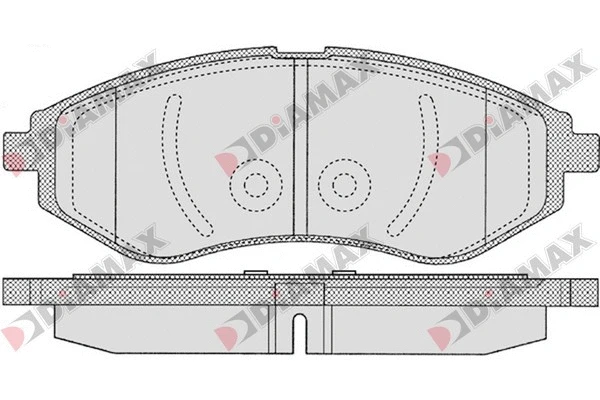 Kit de plaquettes de frein, frein à disque DIAMAX N09074