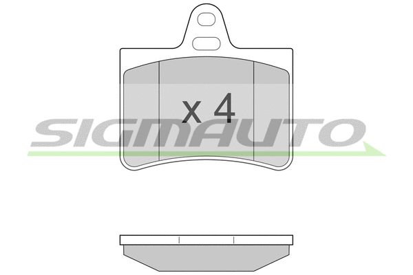 Kit de plaquettes de frein, frein à disque SIGMAUTO SPA938