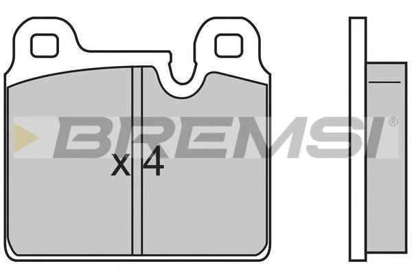 Kit de plaquettes de frein, frein à disque BREMSI BP2636