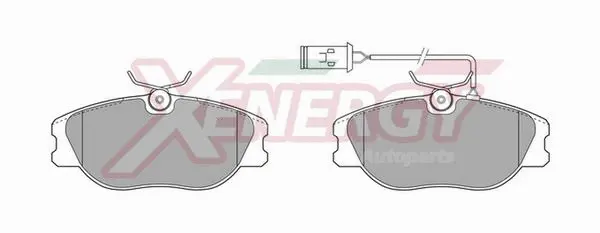 Kit de plaquettes de frein, frein à disque AP XENERGY X40281