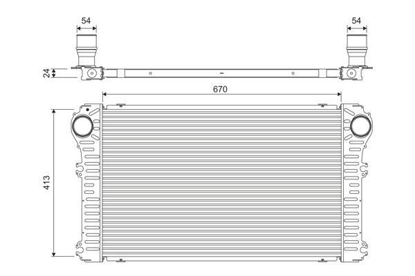 Refroidisseur d'air de suralimentation VALEO 818363