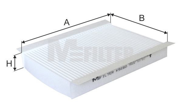 Filtre, air de l'habitacle MFILTER K 9160