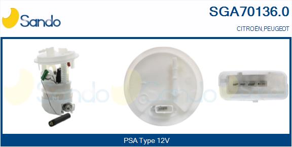 unité d'alimentation de carburant SANDO SGA70136.0