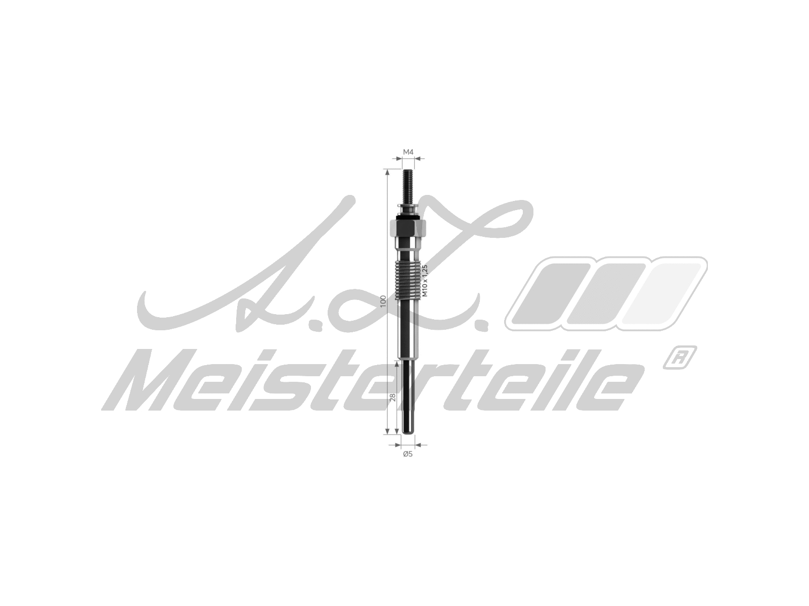 Bougie de préchauffage A.Z. Meisterteile AZMT-49-040-1060