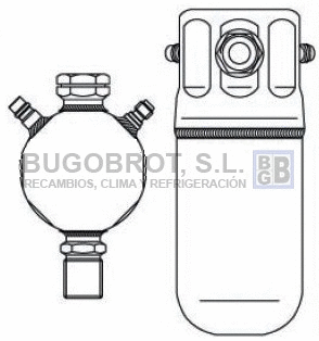 Filtre déshydratant, climatisation BUGOBROT 20-OP86004