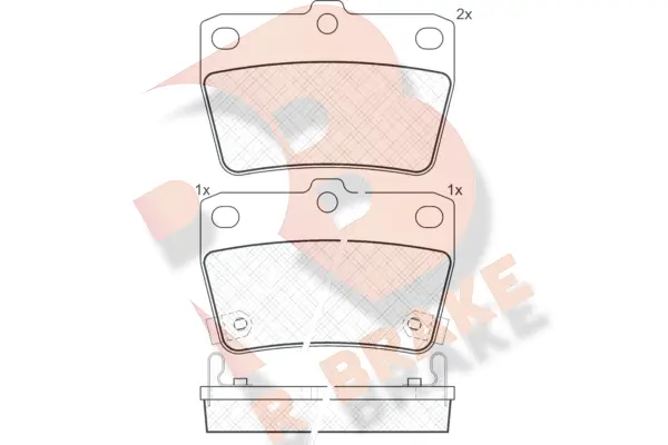 Kit de plaquettes de frein, frein à disque R BRAKE RB1520