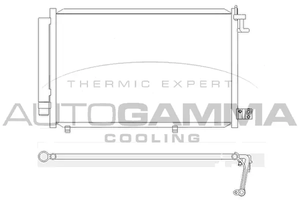 Condenseur, climatisation AUTOGAMMA 105523