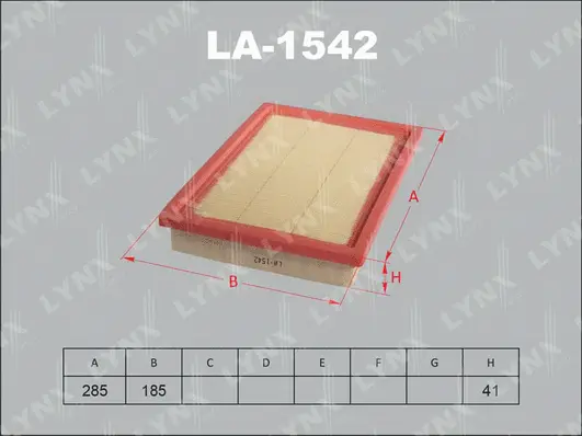 Filtre à air LYNXAUTO LA-1542