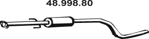 Silencieux central EBERSPÄCHER 48.998.80