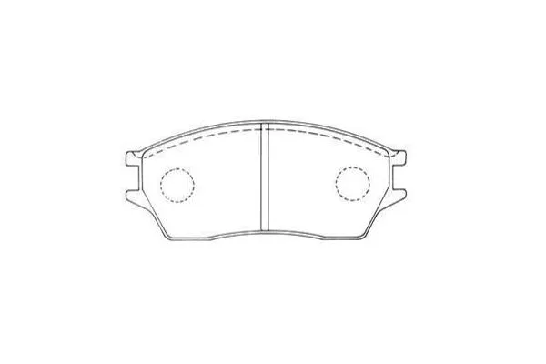 Kit de plaquettes de frein, frein à disque KAVO PARTS KBP-2060