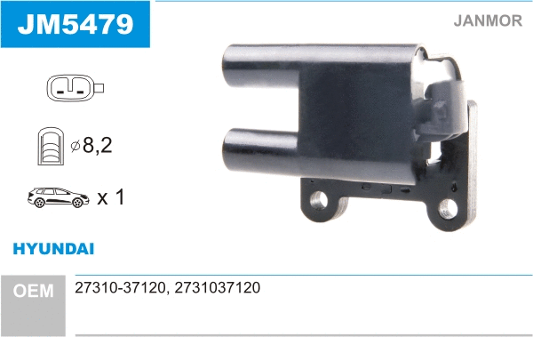 Bobine d'allumage JANMOR JM5479