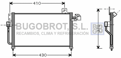 Condenseur, climatisation BUGOBROT 62-MZ5195