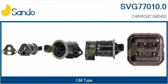 Vanne EGR SANDO SVG77010.0