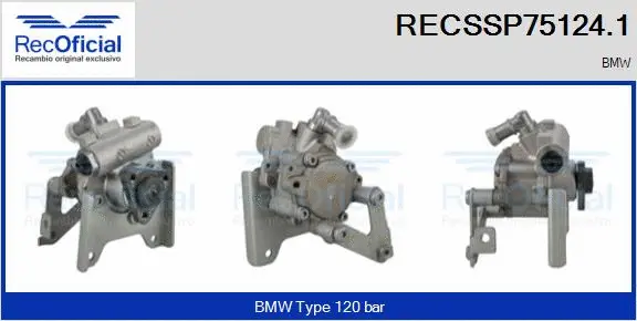 Pompe hydraulique, direction RECOFICIAL RECSSP75124.1