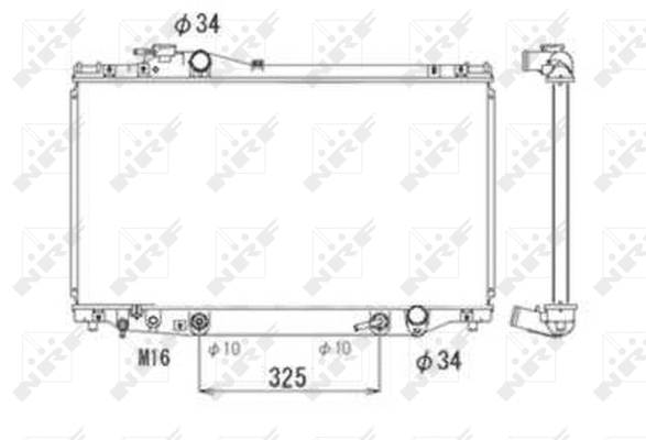 Radiateur, refroidissement du moteur NRF 53710