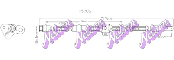 Flexible de frein KAWE H5786