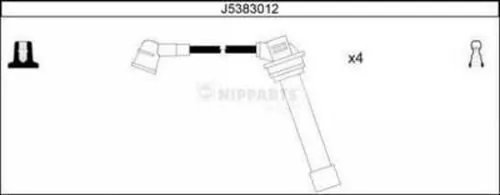 Kit de câbles d'allumage NIPPARTS J5383012