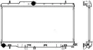 Radiateur, refroidissement du moteur SAKURA Automotive 3421-1006