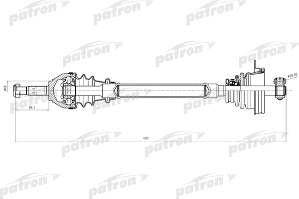 Arbre de transmission PATRON PDS0637