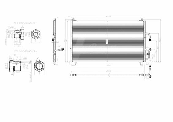 Condenseur, climatisation HART 606 149