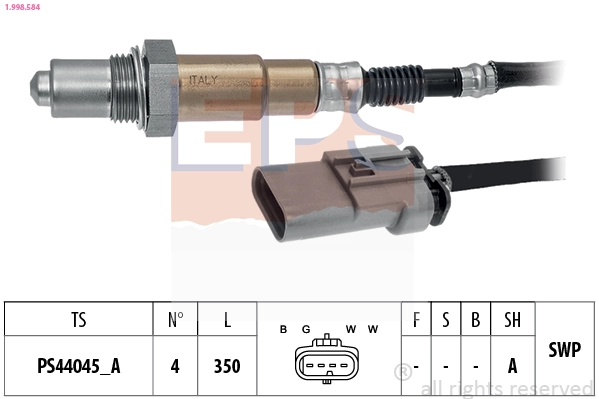 Sonde lambda EPS 1.998.584