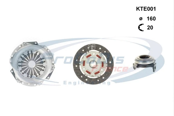 Kit d'embrayage PROCODIS FRANCE KTE001
